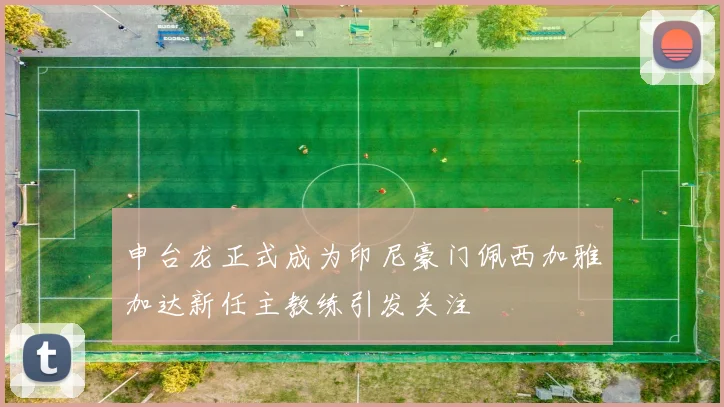 申台龙正式成为印尼豪门佩西加雅加达新任主教练引发关注